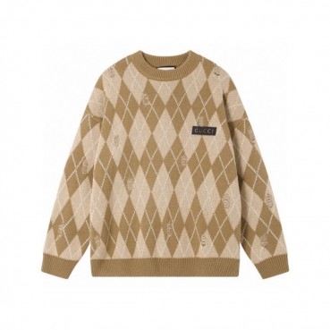 구찌 남성 카멜 스웨터 - Gucci Mens Camel Sweaters 