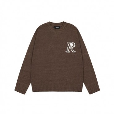 리프리젠트 남성 브라운 크루넥 스웨터 - Represent Mens Brown Sweaters 