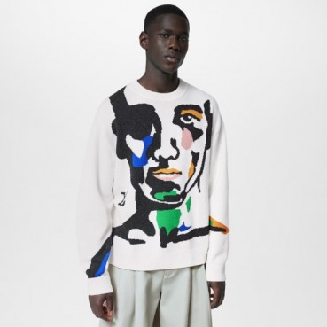 루이비통 남성 크루넥 니트 - Louis vuitton Mens Round Sweater 