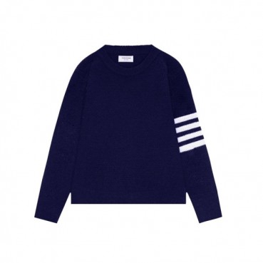 톰브라운 남성 네이비 니트 - Thom Browne Mens Navy Knits 