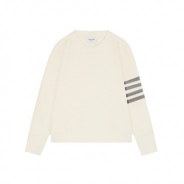 톰브라운 남성 아이보리 니트 - Thom Browne Mens Ivory Knits 
