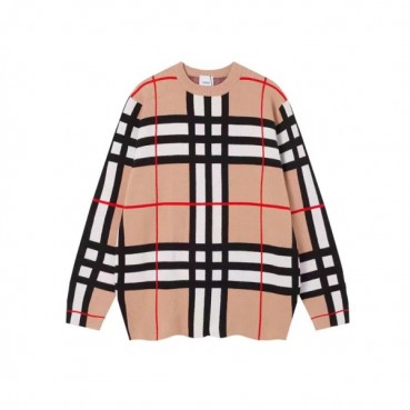버버리 남성 베이지 크루넥 스웨터 - Burberry Mens Beige Sweaters 