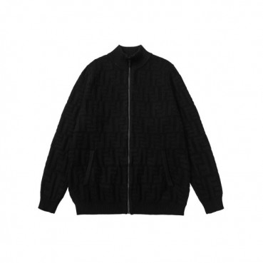 펜디 남성 블랙 크루넥 니트 - Fendi Mens Black Sweaters 