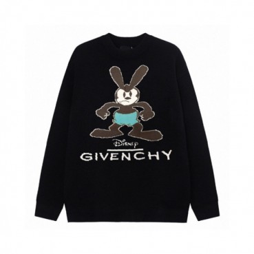 지방시 남성 블랙 크루넥 니트 - Givenchy Mens Black Knits 