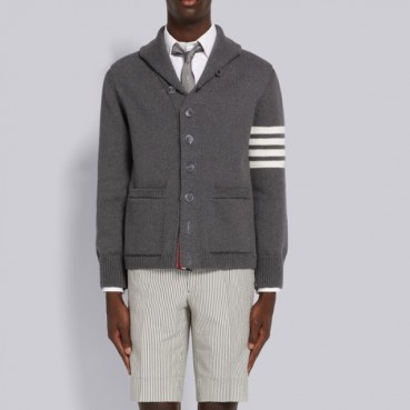 톰브라운 남성 그레이 니트 - Thom Browne Mens Gray Knits 