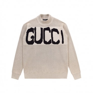 구찌 남성 베이지 터틀넥 스웨터 - Gucci Mens Beige Sweaters 
