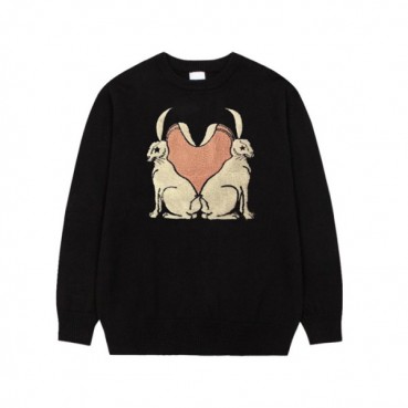 버버리 남성 크루넥 블랙 니트 - Burberry Mens Black Knits 