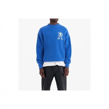 리프리젠트 남성 블루 크루넥 스웨터 - Represent Mens Blue Sweaters 