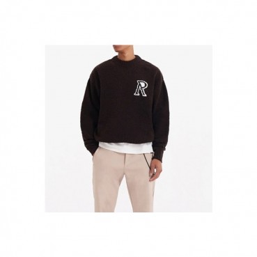 리프리젠트 남성 블랙 크루넥 스웨터 - Represent Mens Black Sweaters 