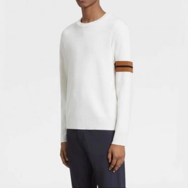 에르메네질도 제냐 남성 화이트 니트 - Ermenegildo Zegna Mens White Knits 