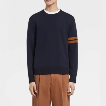 에르메네질도 제냐 남성 네이비 니트 - Ermenegildo Zegna Mens Navy Knits 