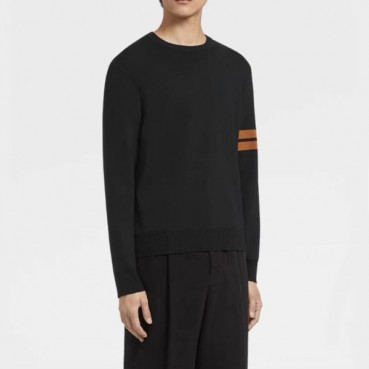 에르메네질도 제냐 남성 블랙 니트 - Ermenegildo Zegna Mens Black Knits 
