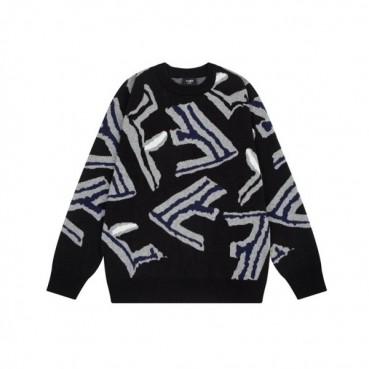 펜디 남성 블랙 크루넥 니트 - Fendi Mens Black Sweaters 