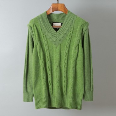 구찌 남성 그린 브이넥 니트 - Gucci Mens Green Knits 