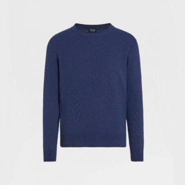 에르메네질도 제냐 남성 블루 니트 - Ermenegildo Zegna Mens Blue Knits 