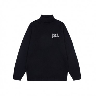 디올 남성 블랙 터틀넥 스웨터 - Dior Mens Black Sweaters 