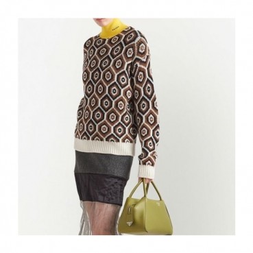 프라다 여성 브라운 터틀넥 니트 - Prada Womens Brown Knits 