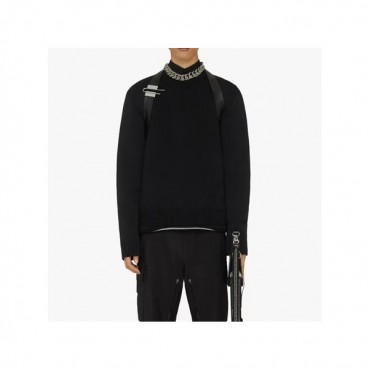 지방시 남성 블랙 터틀넥 니트 - Givenchy Mens Black Knits 