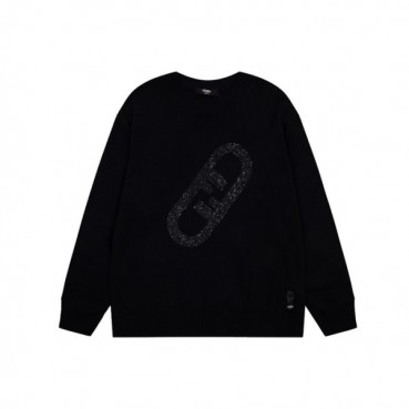 펜디 남성 트렌디 블랙 니트 - Fendi Mens Black Sweaters 