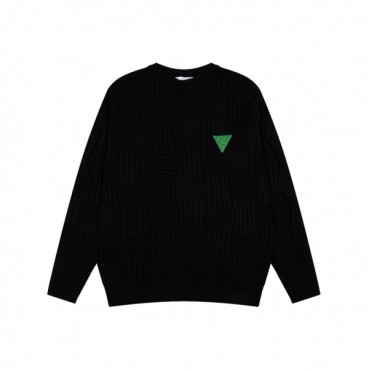 보테가 남성 블랙 크루넥 니트 - Bottega veneta Mens Black Knits 