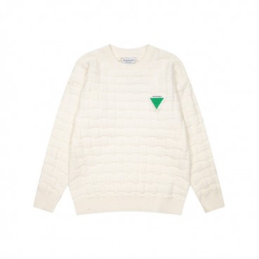 보테가 남성 화이트 크루넥 니트 - Bottega veneta Mens White Knits 