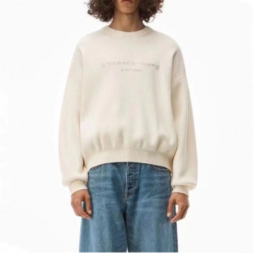 알렉산더왕 남/녀 아이보리 크루넥 니트 - Alexsander Wang Unisex Ivory Knits 