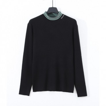 프라다 남성 터틀넥 블랙 니트 - Prada Mens Black Knits 