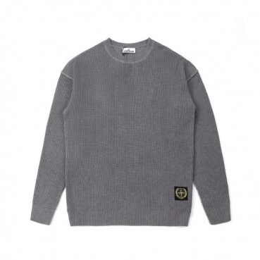 스톤아일랜드 남성 그레이 크루넥 니트 - Stone Island Mens Gray Knits 
