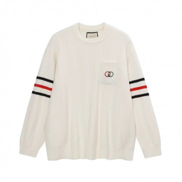 구찌 남성 아이보리 크루넥 니트 - Gucci Mens Ivory Knits 