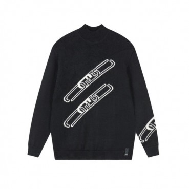 펜디 남성 트렌디 블랙 니트 - Fendi Mens Black Sweaters 