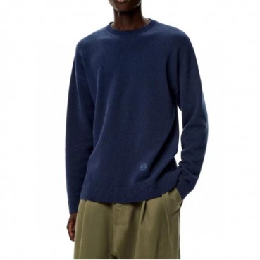 로에베 남성 블랙 크루넥 스웨터 - Loewe Mens Black Sweaters 