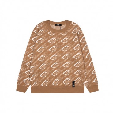 펜디 남성 트렌디 카멜 니트 - Fendi Mens Camel Sweaters 