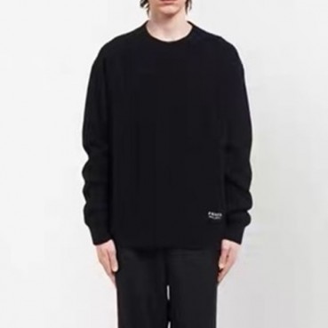 프라다 남성 크루넥 블랙 니트 - Prada Mens Black Knits 