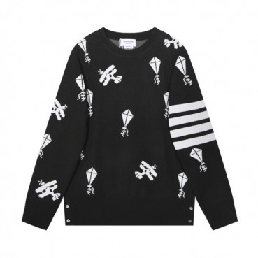 톰브라운 남성 캐쥬얼 블랙 니트 - Mens Black Knit 
