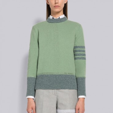 톰브라운 여성 크루넥 민트 니트 - Womens Mint Knit 