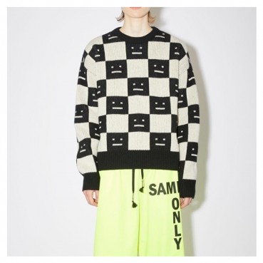 아크네 여성 크루넥 블랙 니트 - Acne Womens Black Knit 