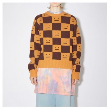 아크네 여성  크루넥 옐로우 니트 - Acne Womens Yellow Knit 