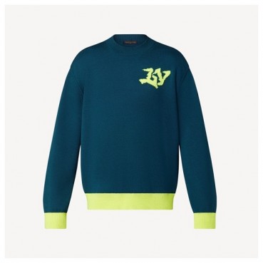 루이비통 남성 모던 그린 니트 - Mens Green Sweaters 