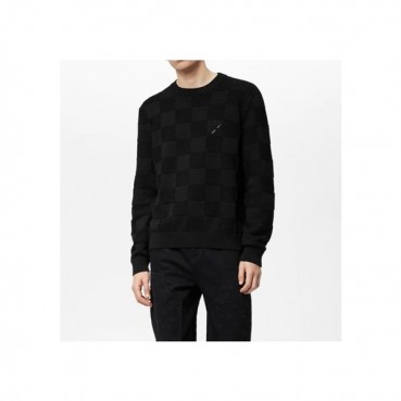 루이비통 남성 모던 블랙 니트 - Mens Black Sweaters 