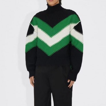 보테가 여성 터틀넥 블랙 니트 - Womens Black Knits 