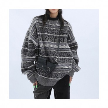 Balenciaga  Mm/Wm Logo Crew-neck Sweaters Gray 