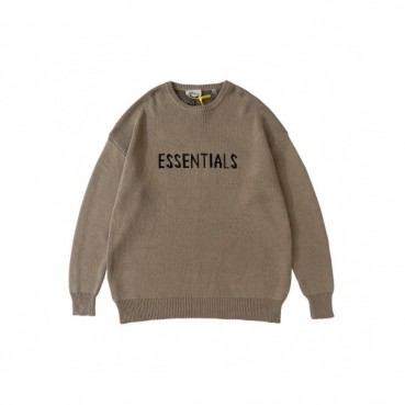 Fear of god  Unisex Minimal wool Sweaters Camel - 피어오브갓 2021 남/녀 미니멀 울 스웨터 Fea0376x Size(s 