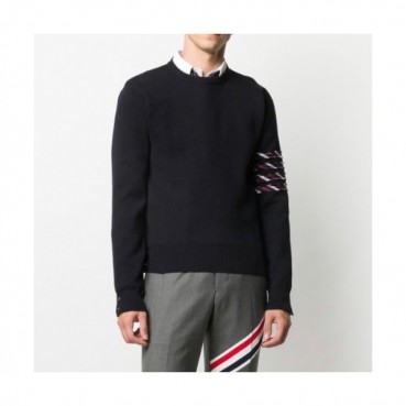 Thom Browne  Unisex Strap Sweaters Navy - 톰브라운  남/녀 스트랩 스웨터 Thom01532x Size(1 
