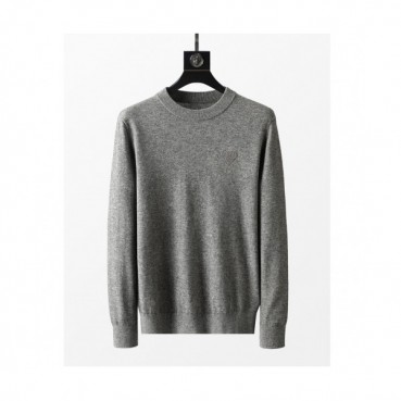 Ami  Mm/Wm Logo Casual Turtle-neck Sweaters Gray 