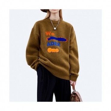 ADER  Mm/Wm Minimal Sweaters Khaki - ADER 2021 남/녀 미니멀 스웨터 Ade0081x Size(A1 