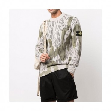Stone Island  Mens Casual Crew-neck Sweaters Green 