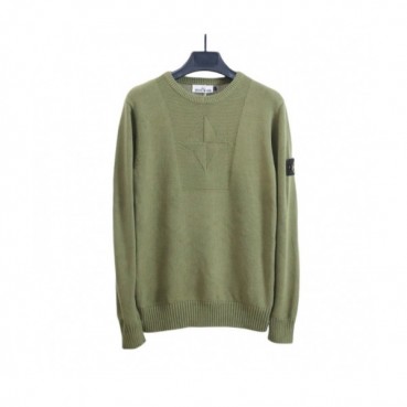 Stone Island  Mens Casual Crew-neck Sweaters Green 
