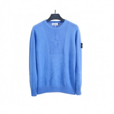 Stone Island  Mens Casual Crew-neck Sweaters Blue 