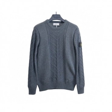 Stone Island  Mens Casual Crew-neck Sweaters Gray 