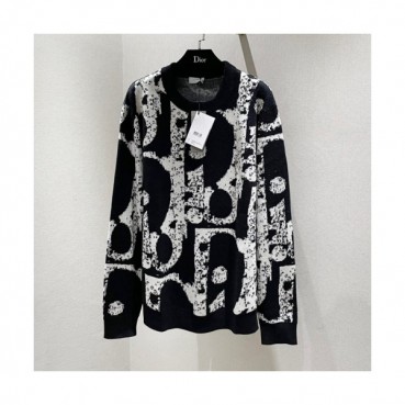 Dior  Mens Retro Logo Sweaters Black - 디올 2021 남성 레트로 로고 터틀넥 스웨터 Dio01544x Size(s 